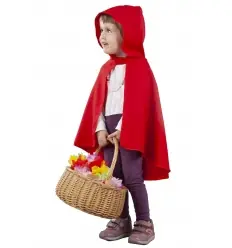 Capa roja capucha bebe