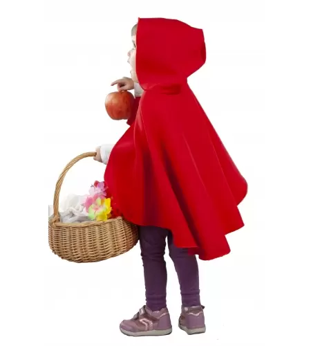 Capa roja capucha bebe