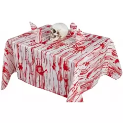 Mantel con servilletas halloween