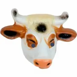 Cow"s plastic mask