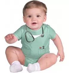 DISFRAZ DOCTOR BEBÉ TALLA 2 AÑOS