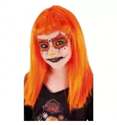 PELUCA VAMPIRESA TRAVIESA NARANJA INFANTIL