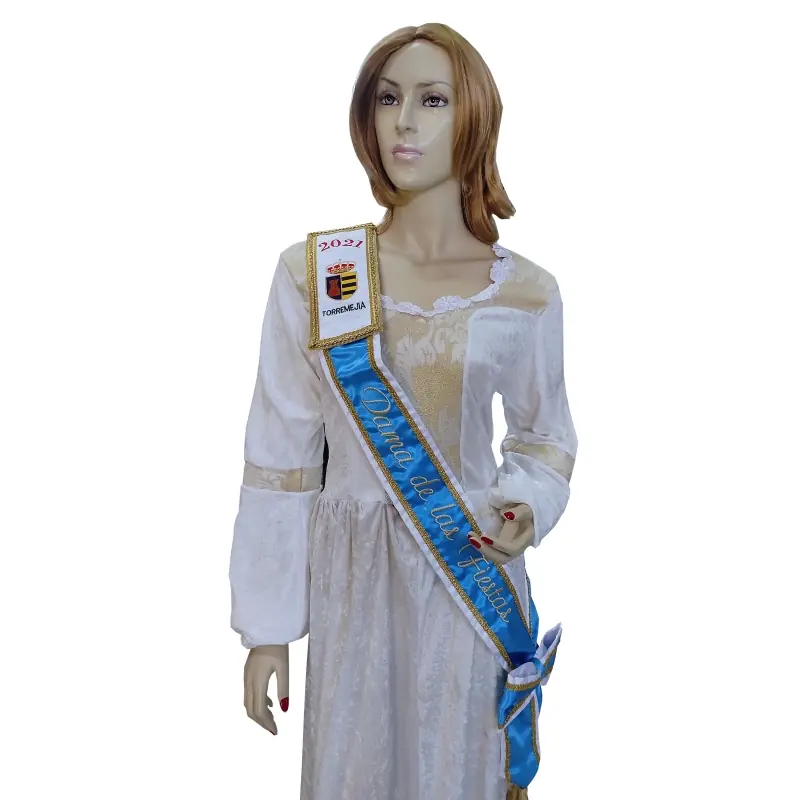Banda rainha da beleza com escudo