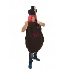 DISFRAZ BOTA DE VINO ADULTO
