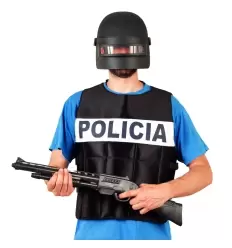 CHALECO DE POLICIA ANTIBALAS ADULTO