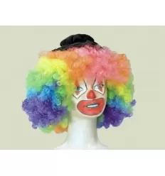 Peluca payaso multicolor