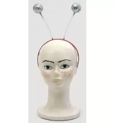 Diadema con bolas escarchadas