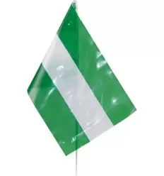 Bandera Andalucía con palo puc 20x30cm