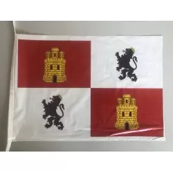 Pack 2 bandera de plastico de castilla y leon