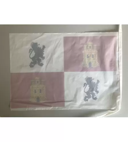 Pack 2 bandera de plastico de castilla y leon
