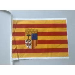 Pack 2 Bandera de plastico de aragon