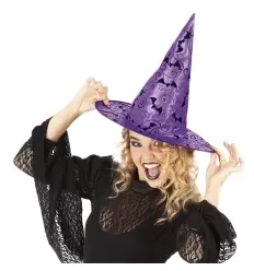 SOMBRERO BRUJA COOL LILA
