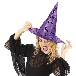 SOMBRERO BRUJA COOL LILA
