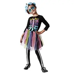 DISFRAZ ESQUELETO TUTU NIÑA