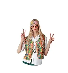 CHALECO HIPPIE ADULTO