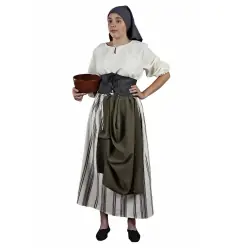DISFRAZ GRANJERA MEDIEVAL ADULTO