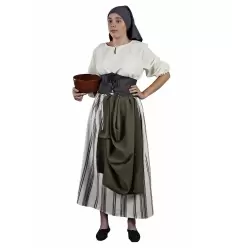 DISFRAZ GRANJERA MEDIEVAL ADULTO