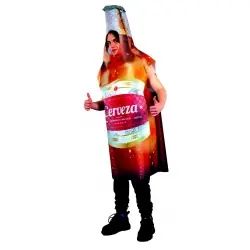 Disfraz de botellin de cerveza