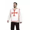 Peto medieval cruz roja adulto