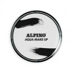 Maquillaje blanco al agua en polvera