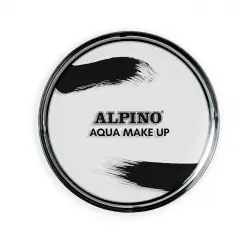 Maquillaje blanco al agua en polvera