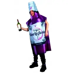 Disfraz botella de vino la fiesta