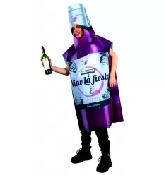Disfraz botella de vino la fiesta