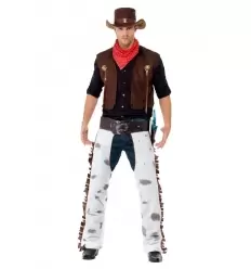 DISFRAZ VAQUERO CON SOMBRERO ADULTO