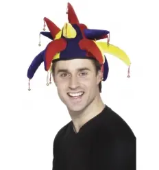 SOMBRERO DE BUFÓN CON CASCABELES