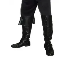 CUBREBOTAS NEGRAS PIRATA ADULTO