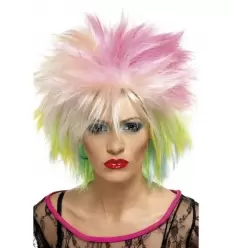 PELUCA MULTICOLOR AÑOS 80