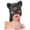 MASCARA NEGRA GATO CUERO