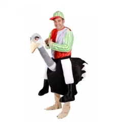 DISFRAZ JOCKEY DE AVESTRUZ ADULTO