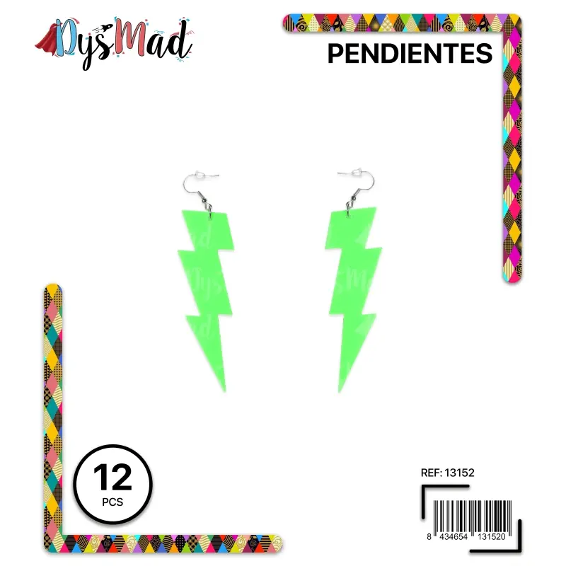 PENDIENTE RAYO PLASTICO