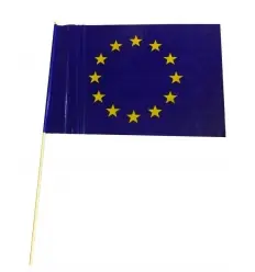 Bandera Extrmadura con palo pvc 20x30 cm