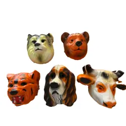 Pack 5 máscaras infantis de animais
