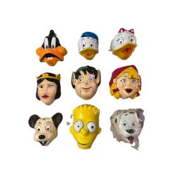 PACK 6 CARETAS PLASTICO CUENTOS INFANTILES