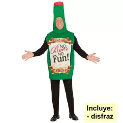 Disfraz de botellin de cerveza