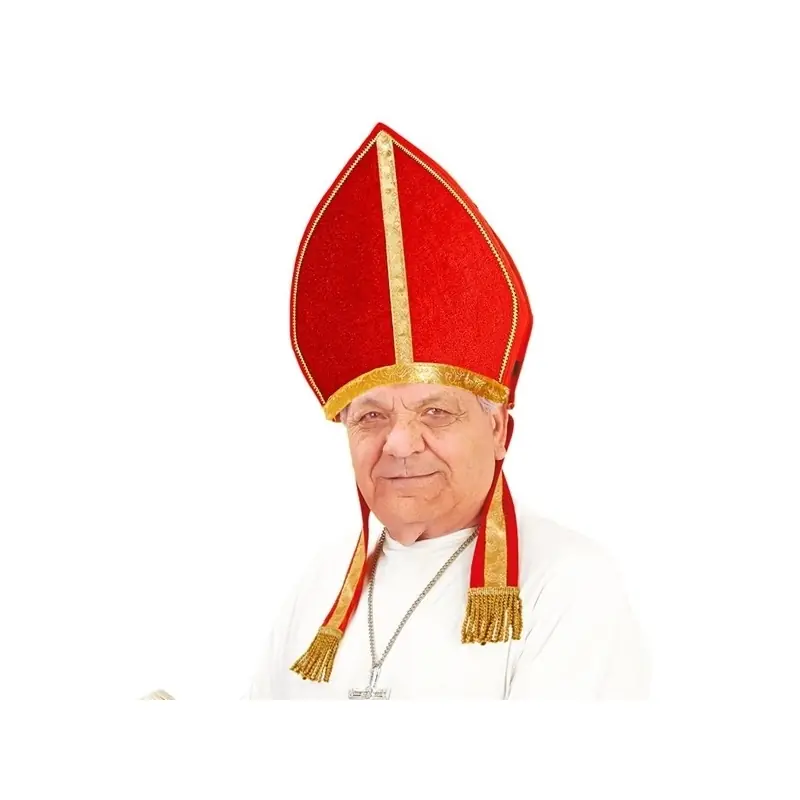 Mitra de veludo adulto