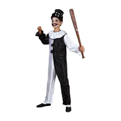 Disfarce infantil de palhaço arlequim para o Halloween