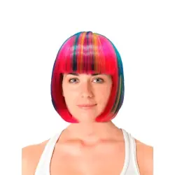Peruca charleston multicolor