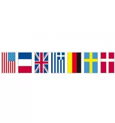 Bolsa bandera internacional de plastico