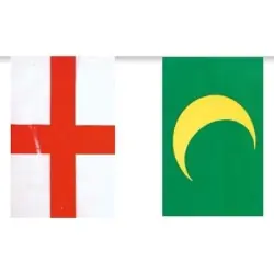 Bandeira de mouros e cristãos de plástico, 50 metros