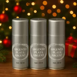 PACK 3 BOTES DECORACION PLATA