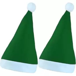 PACK 2 GORROS ELFO PAPA NOEL ADULTO