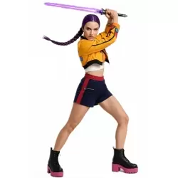 DISFRAZ K-POP RUMI MORADA INFANTIL TALLA 10-12 AÑOS