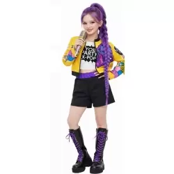 DISFRAZ K-POP DANCE MORADO INFANTIL