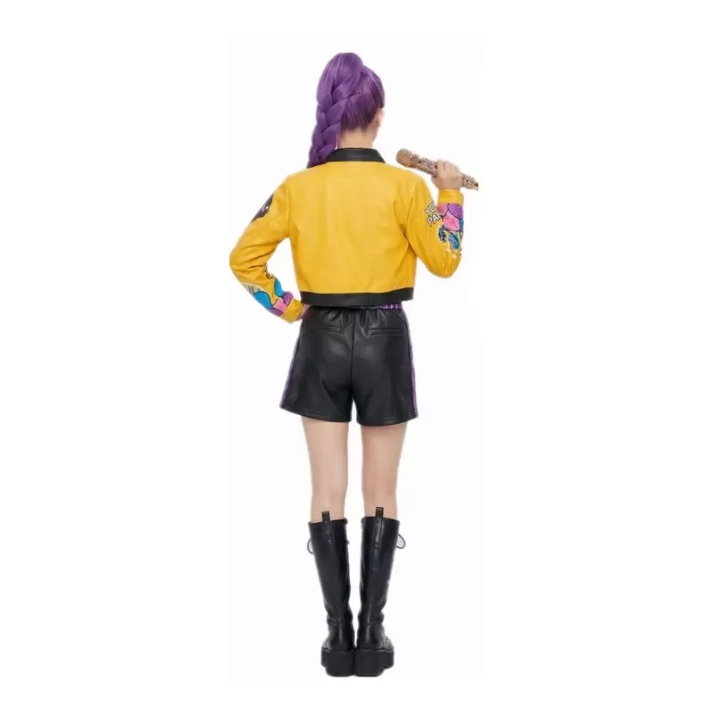 DISFRAZ K-POP MORADA ADULTO