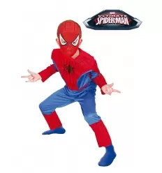 Disfraz spiderman musculoso infantil original