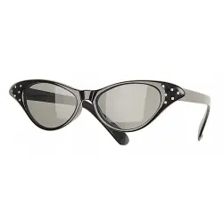 Lunettes noires avec diamants